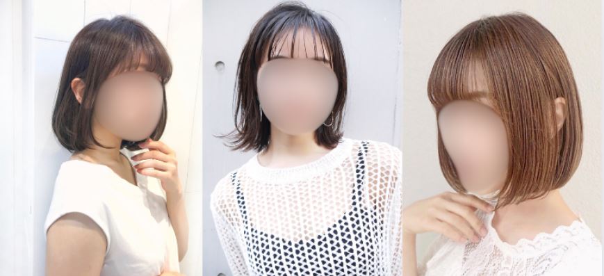 丸顔に切りっぱなしボブは似合わない