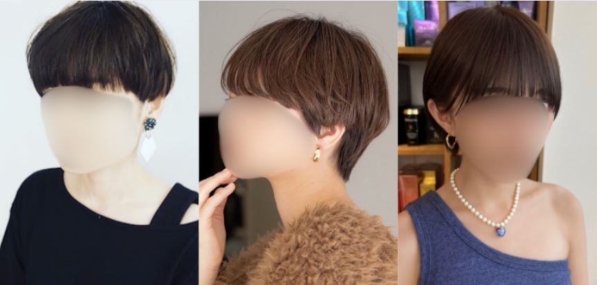 丸顔女性にマッシュが似合わない