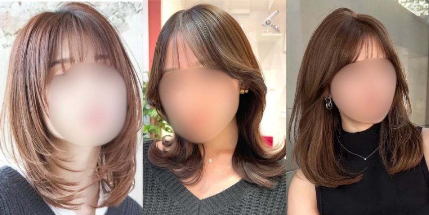 面長に似合わないセミロング