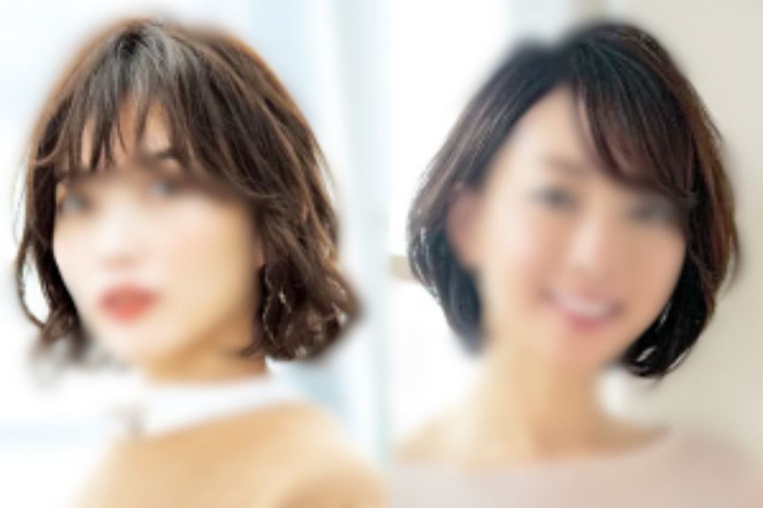 丸顔に似合う40代前髪ありショート