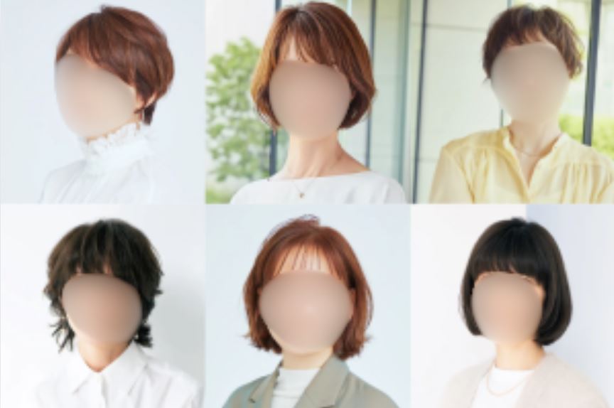 50代の丸顔に似合う前髪ありショートヘア